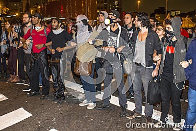 Protesters Editorial Stock Photo